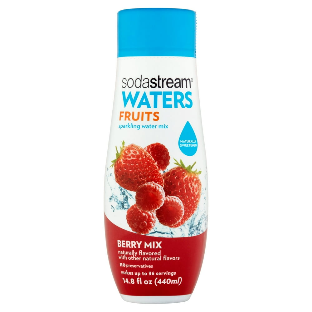 Sodastream Waters Fruits Berry Sparkling Water Mix, 4 count, 14.8 fl oz