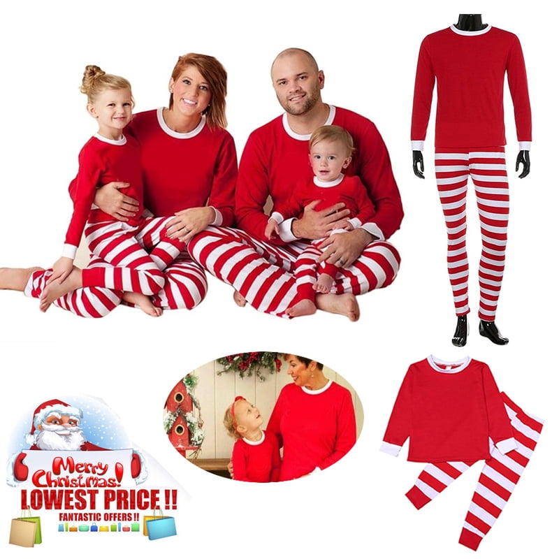 Spencer - Spencer Family Matching Christmas Pajamas Set Red Top and ...