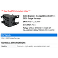 thumbnail image 2 of Grille Bracket - Compatible with 2014 - 2020 Dodge Durango 2015 2016 2017 2018 2019, 2 of 2