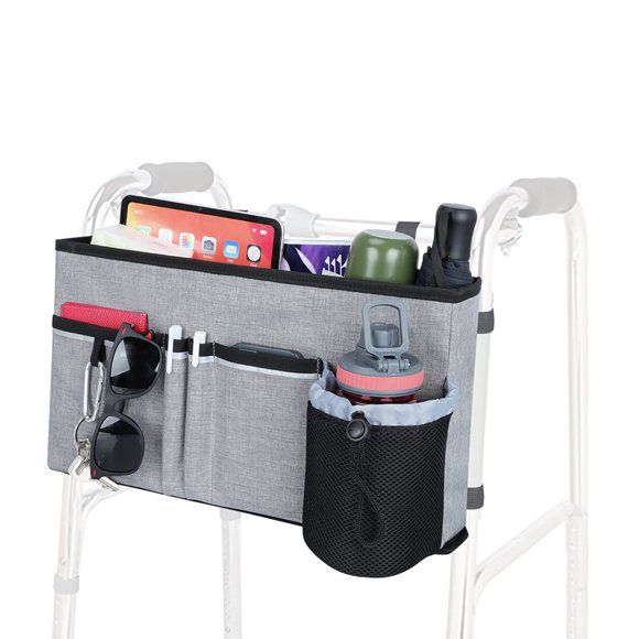 Mondo Medical Universal Walker Accessories for Seniors - Walker Basket for Folding Walker, Rolling Walker Caddy Bag