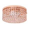 thumbnail image 1 of Support Coulissant Rond 12 Pouces Or Rose Glam 2 Lumières, 1 of 4