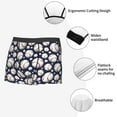 thumbnail image 3 of Fuzoiu Cute Basebal Print Men's Ultra Breathable Underwear,No Riding Up Boxer Briefs with ComfortFlexible Waistband-Small, 3 of 5