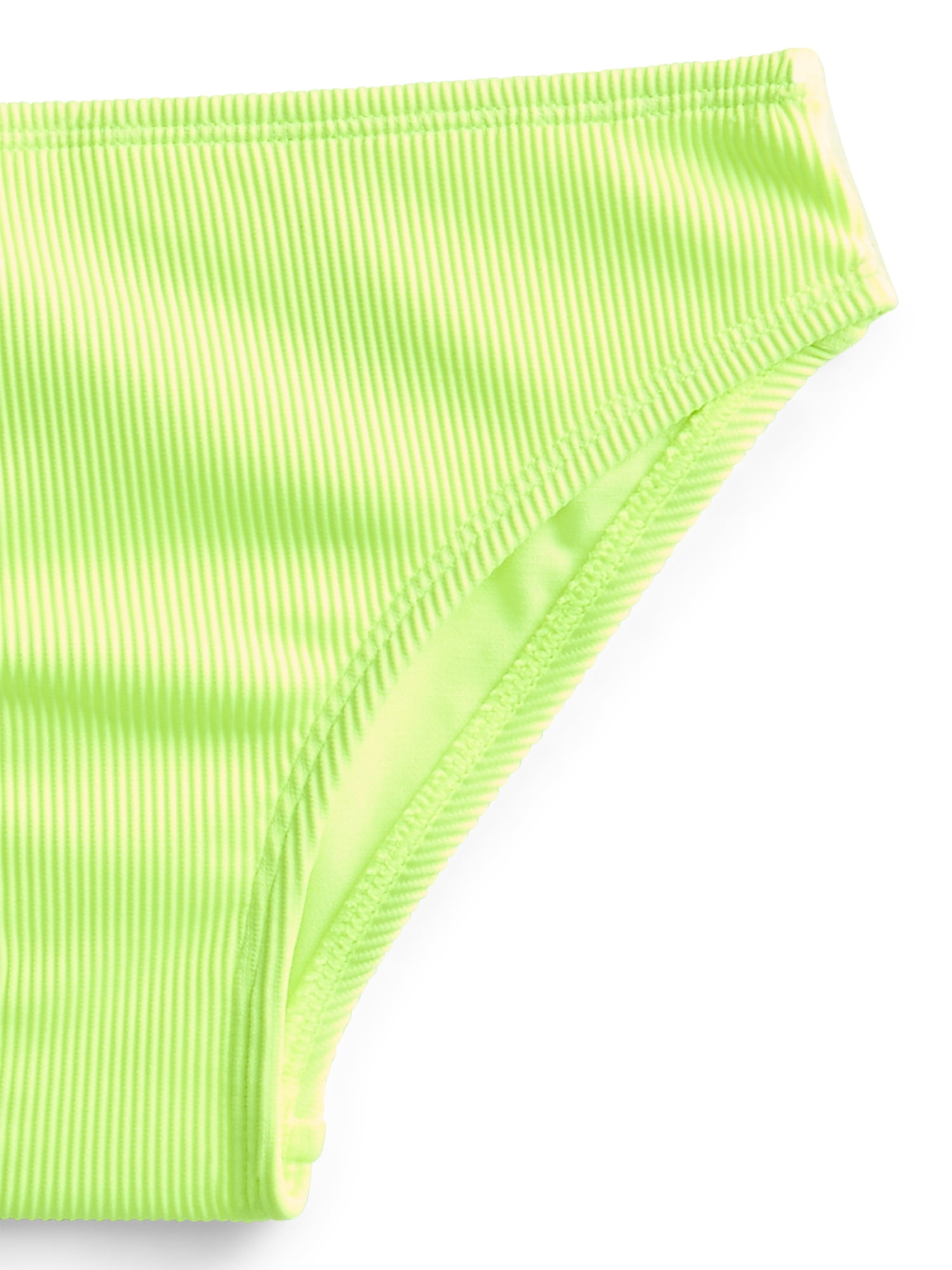 Weekend Academy Girls Solid Rib Bikini Swim Set, 2-Piece, Sizes 4-18