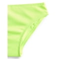 thumbnail image 3 of Weekend Academy Girls Solid Rib Bikini Swim Set, 2-Piece, Sizes 4-18, 3 of 4