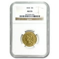 thumbnail image 1 of 1835 $5 Gold Classic Head Half Eagle AU-53 NGC, 1 of 3