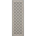 thumbnail image 1 of Safavieh Courtyard Anthracite Indoor Outdoor Rug - Runner 2'4" x 16', 1 of 5
