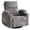 Chenille Dark Gray, variant on Rhevoy Adult Chenille Living Room Nursery and Breastfeeding Adjustable Armrest and Electric Glider Recliners, Gray