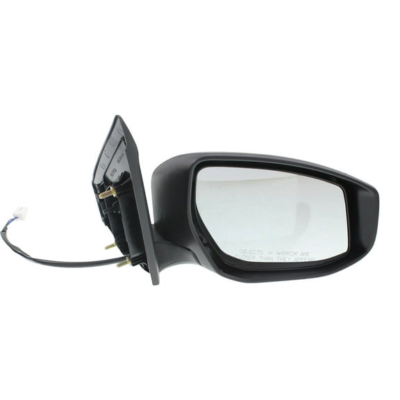 MIRROR Compatible For 2013-2019 Nissan Sentra Right Passenger Power Glass Textured Black