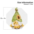 thumbnail image 2 of Lsque Sunflower Gnomes Pattern 4" Drink Coasters Set of 4, PVC Leather Absorbent Coasters, Table Coaster Set Decorative Coffee Cup Coasters Housewarming Gift -Octagon, 2 of 6