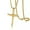 Gold, variant on Nail Cross Pendant Necklace Silver Gold Black Christian Delicate Jewelry Box Chain 24"-Silver