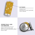 thumbnail image 2 of 11oz Double-Wall Vacuum Insulated Stainless Steel Tumbler with Straws Sports Mugs BPA-Free Honey Jars and Bees Pattern, 2 of 7