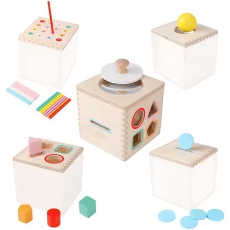 Leticia's Corner Montessori-Inspired Multi-Purpose Toy, Development of Fine Motor Skills and Hand-Eye Coordination for Children 3yrs+