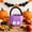 Purple, variant on Halloween Devil and Pirate Felt Candy Basket, Trick or Treat Bag with Sturdy Handle for Party Decor and Goodie Collection, 8 Inch