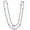 Purple, variant on Channel Stone AB Bead Long Strand Necklace 40