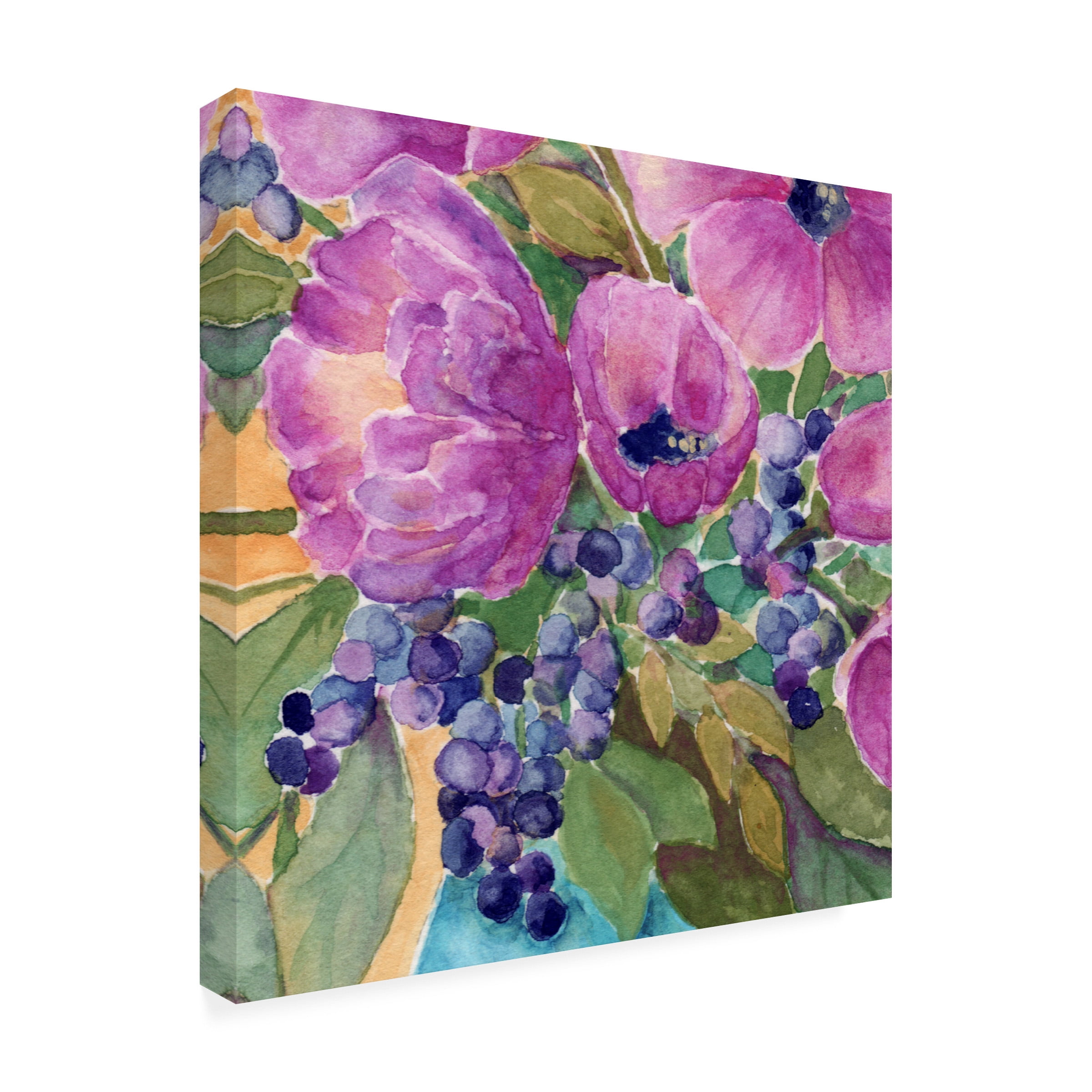 Yachal Design 'Violets And Berries' Canvas Art