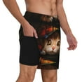 thumbnail image 3 of Gaeub Animal Cat Mens Swim Trunks Stretch Beach Shorts Quick Dry for Men Swim Shorts Swimwear with Pockets- X-Large, 3 of 9