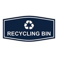 thumbnail image 2 of Fancy Recycling bin Sign (Navy Blue/White) - Medium, 2 of 4