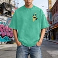 thumbnail image 6 of CONZONE Mens Vintage T-Shirts Short Sleeve Distressed T Shirts for Men Crew Neck Graphic Y2K Streetwear Tee Tops, 6 of 8