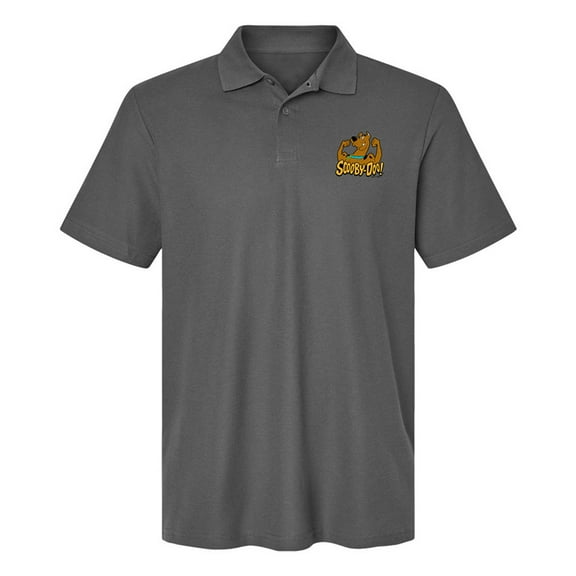 Scooby Doo! Flex Cotton Polo Shirt, Charcoal, Large