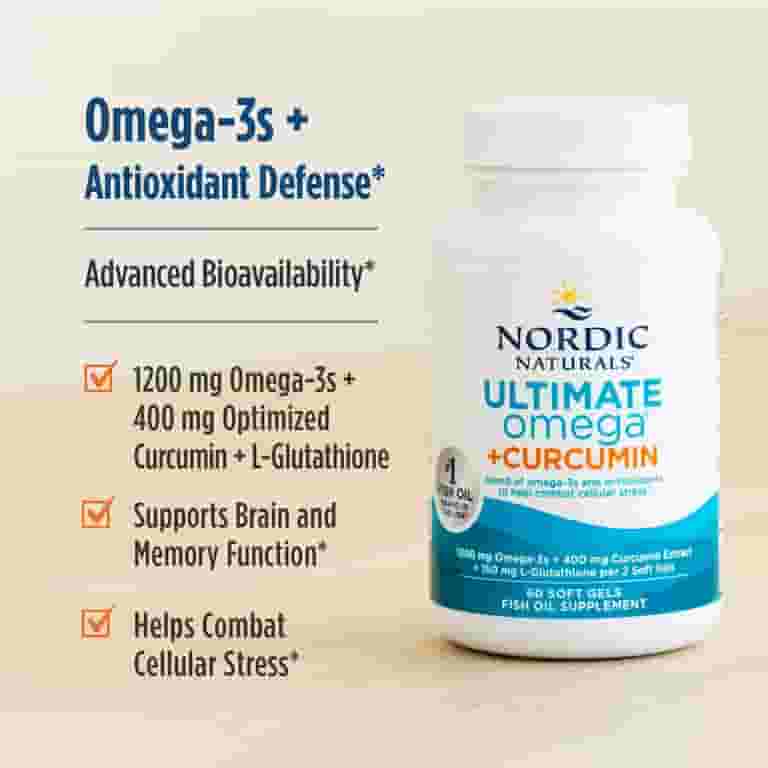 Nordic Naturals Omega Curcumin - Blended Ingredients Soft Gels for Cellular Stress, 60 Ct - Walmart.com Nordic Naturals Omega Curcumin - Blended Ingredients Soft Gels for Cellular Stress, 60 Ct - Walmart.com