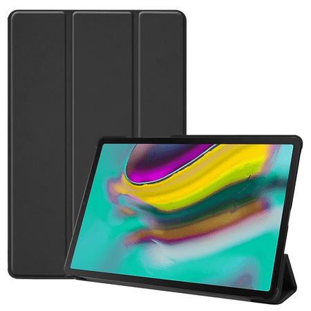 For Galaxy Tab S5e Cover, Smartphone Cover Tri-Fold Stand Slim and Lightweight with Auto Sleep/Wake Function for Samsung Galaxy Tab S5e SM-T720; SM-T725 Black