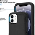 thumbnail image 4 of Compatible with iPhone 12 Case/iPhone 12 Pro Case 6.1-Inch (2020), Heavy Duty Defender 3-Layer Rugged Shockproof Drop Protective Cover Phone Cases for iPhone 12/12Pro,Black, 4 of 12