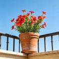 thumbnail image 4 of MMJ Artificial Flowers Bouquet Set of 2 Faux Outdoor UV Resistant for Patio Garden Porch Decor, 4 of 5