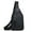 Black, variant on YIMWNYI Small Sling Bag, Shoulder Bag with Earphone Hole, Large Capacity Hiking Travel Bag, Unisex Crossbody Bag for Outdoor Sports, Camping, and Business Trips