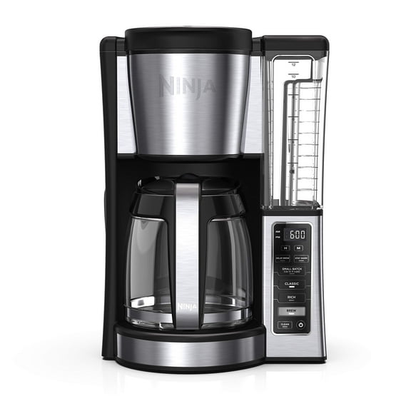 Ninja 12-Cup Programmable Coffee Brewer, 12-cup Glass Carafe, 60-oz removable water reservoir