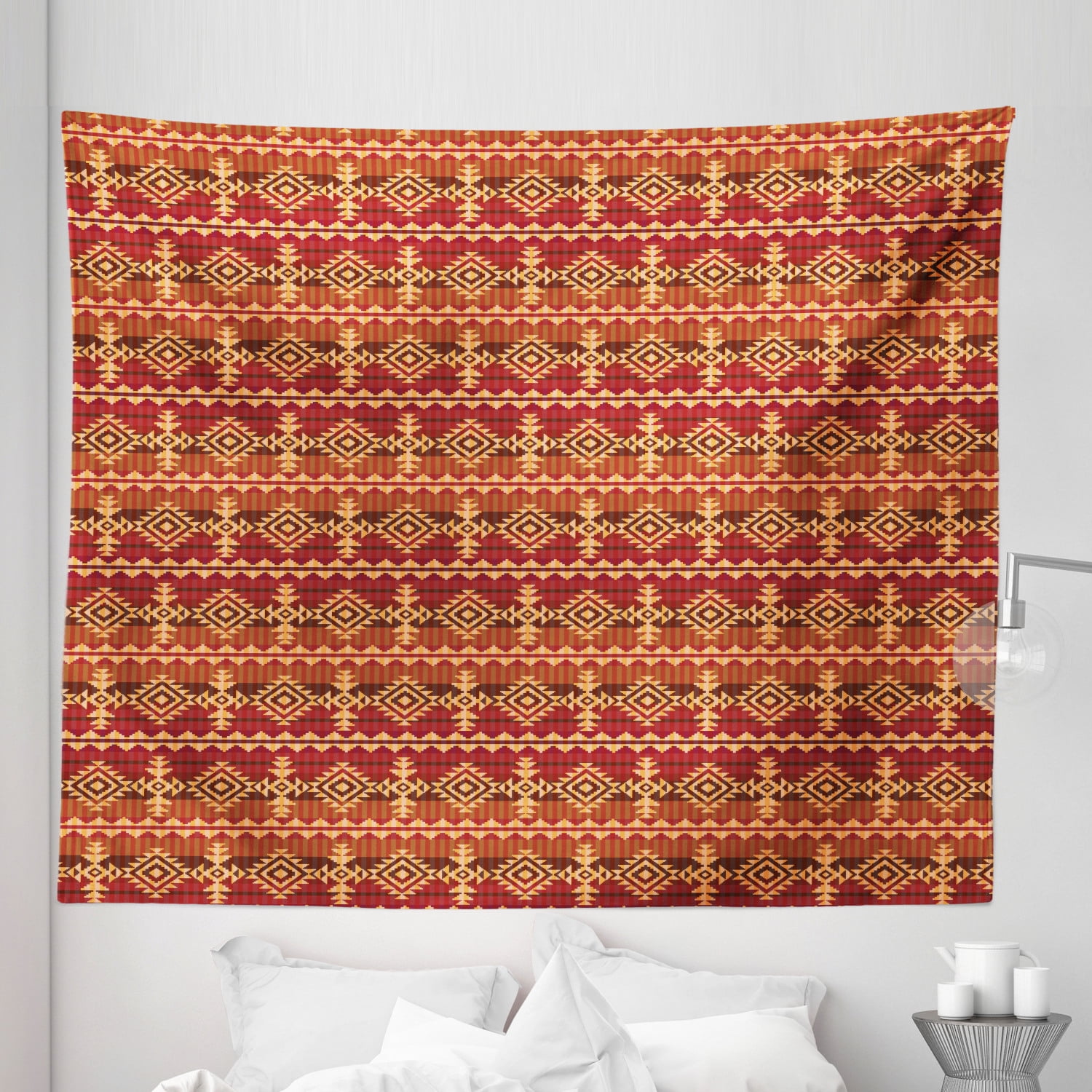 Ethnic Tapestry, Style Cultural Seamless Pattern Triangles Tribal