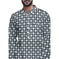 thumbnail image 4 of Atasi Printed Casual Asymmetric Kurta Pyjama For Men Designer Long Kurta Set, 4 of 4