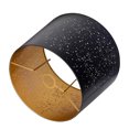 thumbnail image 2 of ALUCSET Starry Sky Metal Drum Lampshade w/ Dual Installation, Black/Gold, 2 of 12