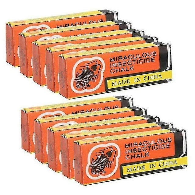 Repelentes mágicos de cucarachas, tiza sin polvo para cucarachas y hormigas, 10 cajas.