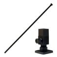 thumbnail image 4 of Westbrass D1338QSL-62 Qubic Trap 1/4-Turn Pedestal Sink Supply Kit with Bull Nose Riser lines and Square Angle Stop Valves, Matte Black, 4 of 10