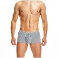 thumbnail image 1 of Calzoncillos Bóxer Sin Costuras Para Hombre, Informales, A Rayas, Transpirables, de Cintura Baja, Pantalones Laterales Estrechos Odeerbi ODB142729, 1 of 4