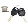 thumbnail image 2 of Cerradura Trasera de Maletero para Motocicleta Cilindro de Bloqueo Kit de Llave con 2 Llaves Accesorios para Caja Trasera Resistente al Clima Adecuada para Viajes Reemplazo de cóncavo de 21 mm, 2 of 8