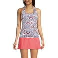 thumbnail image 3 of Lands' End Women's Chlorine Resistant Square Neck Halter Tankini Swimsuit Top, 3 of 3