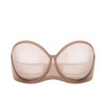 thumbnail image 1 of Sostén DELIMIRA Strapless de Malla Transparente Talla Grande 36C Marrón, 1 of 6