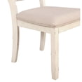 thumbnail image 5 of Roundhill Furniture Prato Wood Cross-Back Dining Chair Antique White (Set of 2), 5 of 5