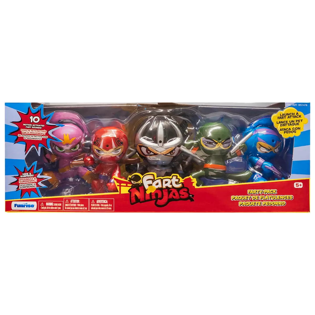 Funrise Fart Ninjas 5 Pack, Farty Pack