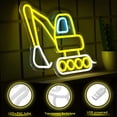 thumbnail image 5 of UPONRAY Excavator Neon Signs, 13.78"*10.23" Dimmable & USB-Powered LED Neon Light, Stylish Wall Decor for Bedroom, Party, Game Room, Man Cave, Bar, 5 of 10