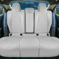 thumbnail image 4 of For Toyota Corolla 2020-2024 FH Group Custom Fit Neoprene Car Seat Covers Waterproof Solid Gray - Rear Seat, 4 of 5