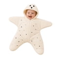 thumbnail image 3 of Baby Star Suit Starfish Bunting Romper Halloween Footie Jumpsuit Zip up Winter Warm Wearable Blanket (0-3 Months), 3 of 8