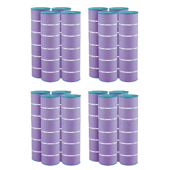 Hurricane 16 Pack HF7488-04P Platinum Purple Pool Filter Cartridge Replacement