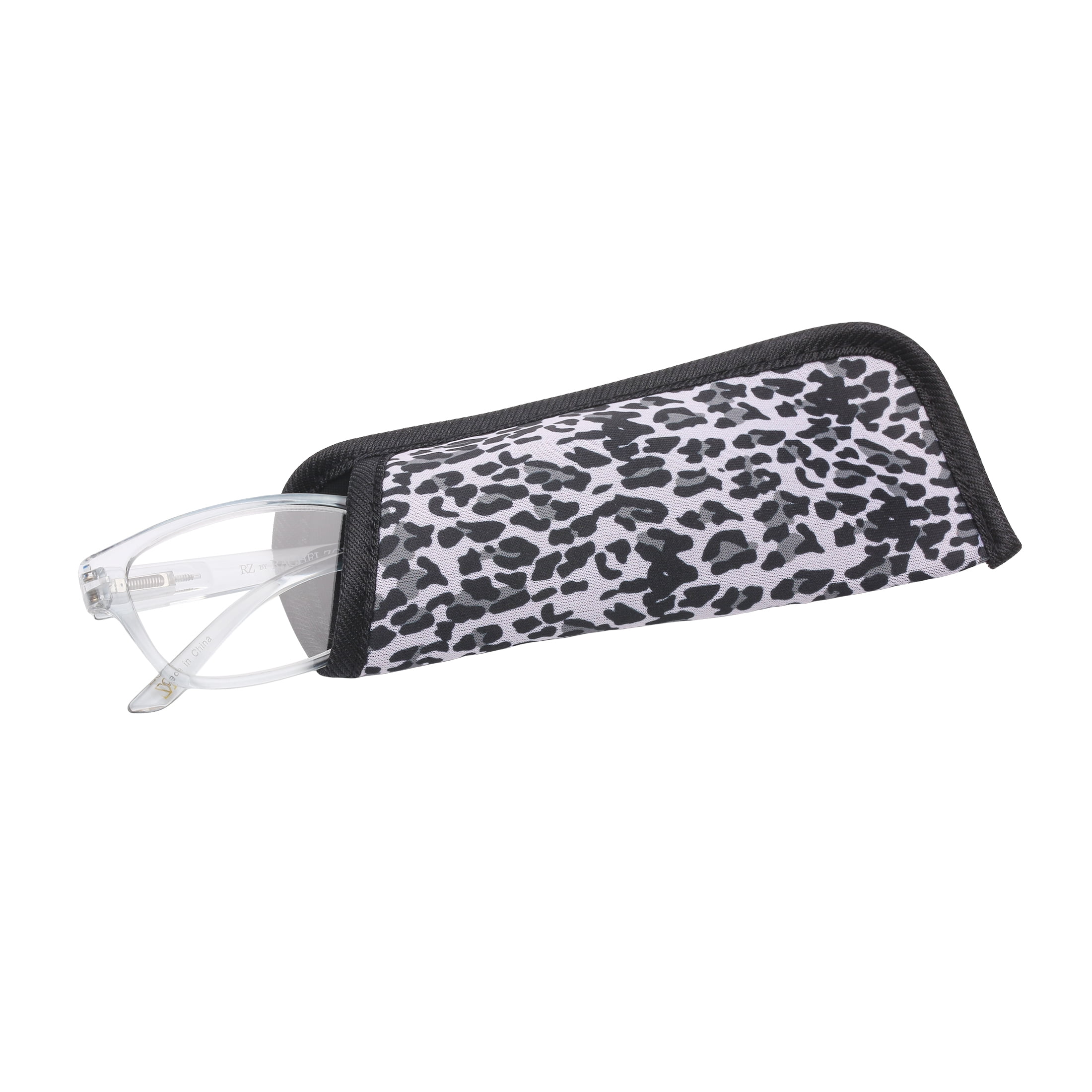 Rz by Rachel Zoe Womens Cateye Reading Glasses with Case, Black/Light Crystal Teal, Joni +1.75