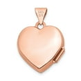 thumbnail image 3 of 14k Rose Gold Heart Locket Pendant Necklace for Women with Floral Engraving, Holds Photos, Romantic Keepsake Jewelry Symbolizing Love, Memory, and Affection, 3 of 7