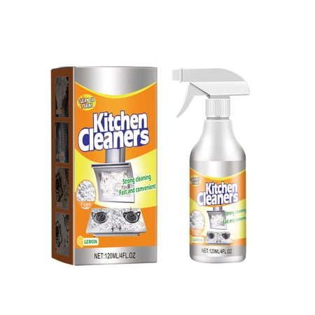 Alvantor All Purpose Cleaner Spray, Kitchen Degreaser & Bathroom Cleaner for Countertops, Ovens, and Appliances, Fresh Lemon Scent, 4fl.oz