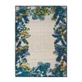 thumbnail image 2 of World Rug Gallery Contemporary Floral Border Indoor/Outdoor Area Rug - MULTI 5' X 7', 2 of 9