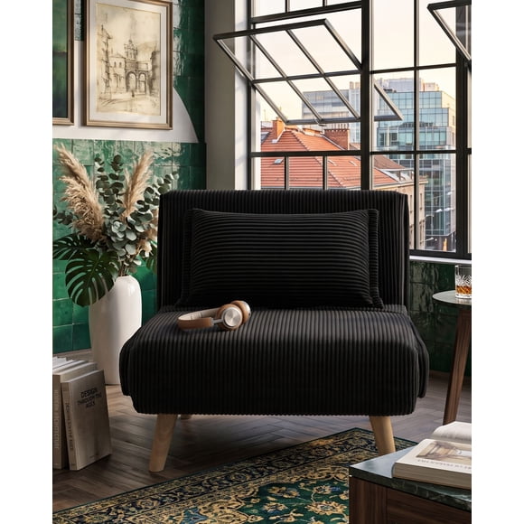 Sillón Sofá Cama Individual Convertible EKE Life Home Multifuncional para Sala Recámara y Departamento