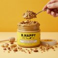thumbnail image 2 of B.HAPPY PEANUT BUTTER GOOD DAY SUNSHINE – Honey Roasted Peanut Butter with Crunchy Almonds, Golden Granola & Sweet Honey Flavor, Spoonable Peanut Butter Snack, 12 oz, 2 of 4